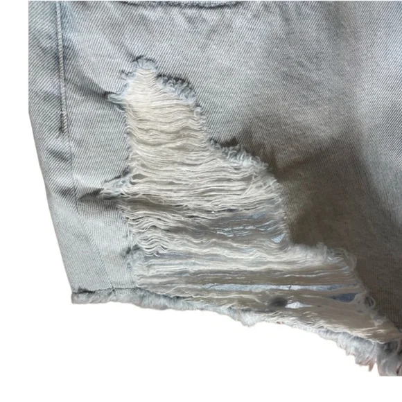 NWT Blank NYC “The Barrow” High Rise Destructed Denim Shorts (K ) - Picture 14 of 14